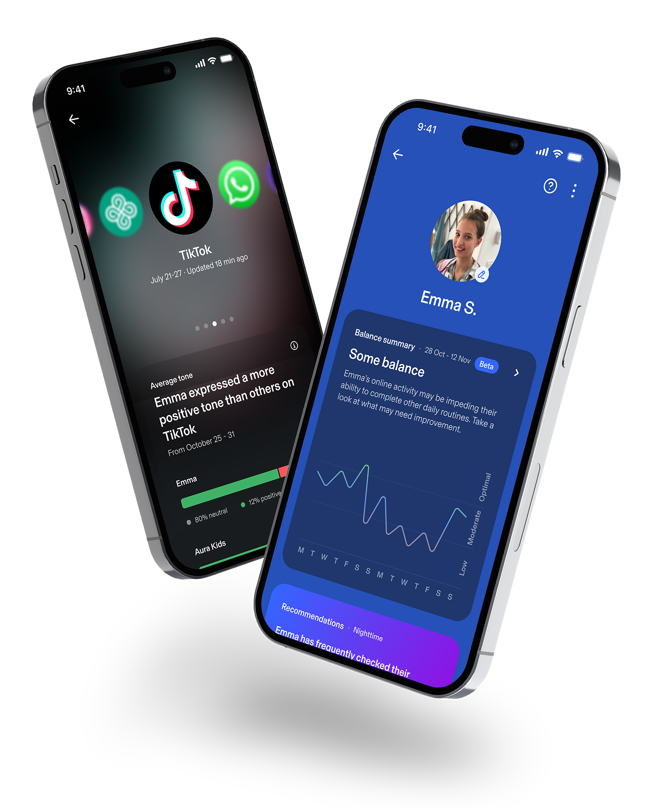 Aura Phone app lookup